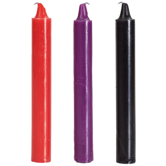 Bougies colorées x3