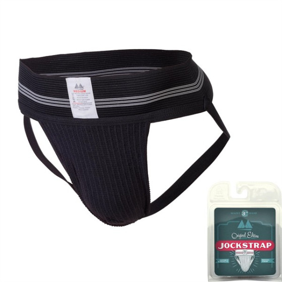 Jockstrap Original Waist 3 Band Noir