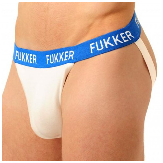 Jockstrap Fukker Blanc et bleu