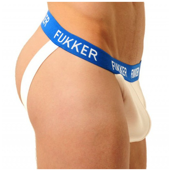 Jockstrap Fukker Blanc et bleu