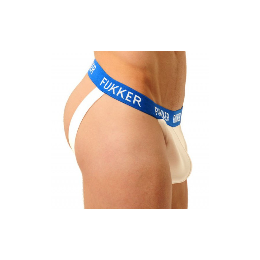 Jockstrap Fukker Blanc et bleu