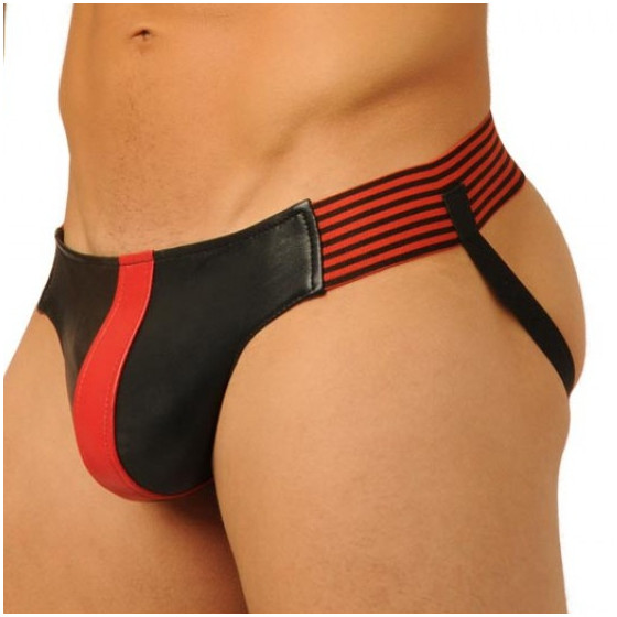 Jockstrap Fist Leather Rouge