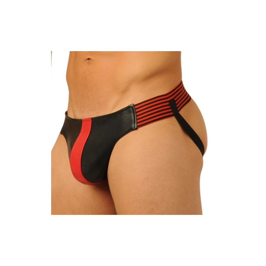 Jockstrap Fist Leather Rouge