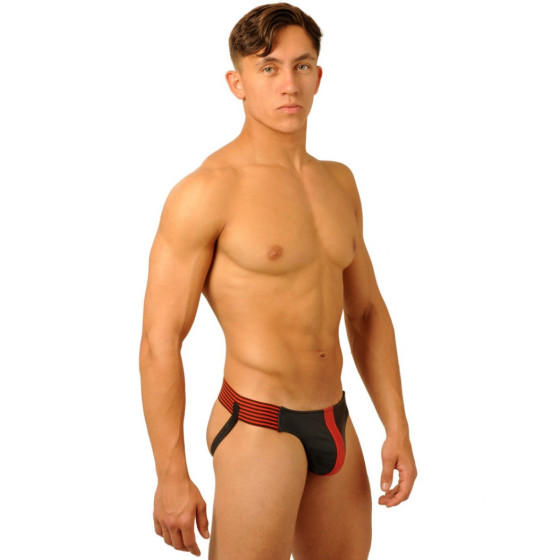 Jockstrap Fist Leather Rouge