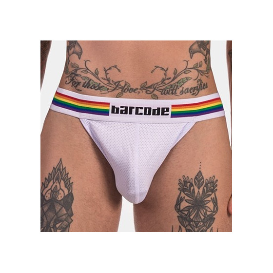 Jockstrap Barcode Pride Blanc