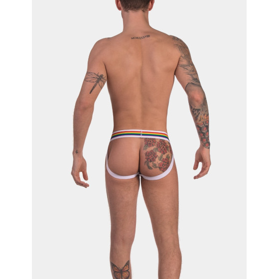 Jockstrap Barcode Pride Blanc