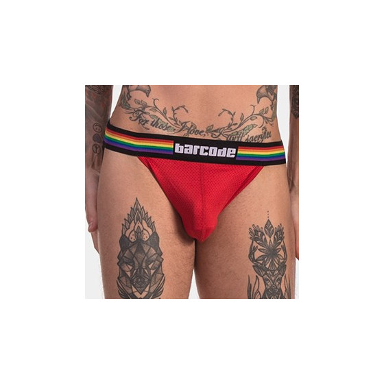 Jockstrap Barcode Pride rouge