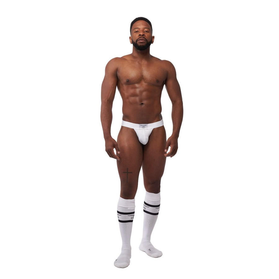 Lot de 3 Jockstraps Mister B TORONTO Blanc-Noir-Rouge