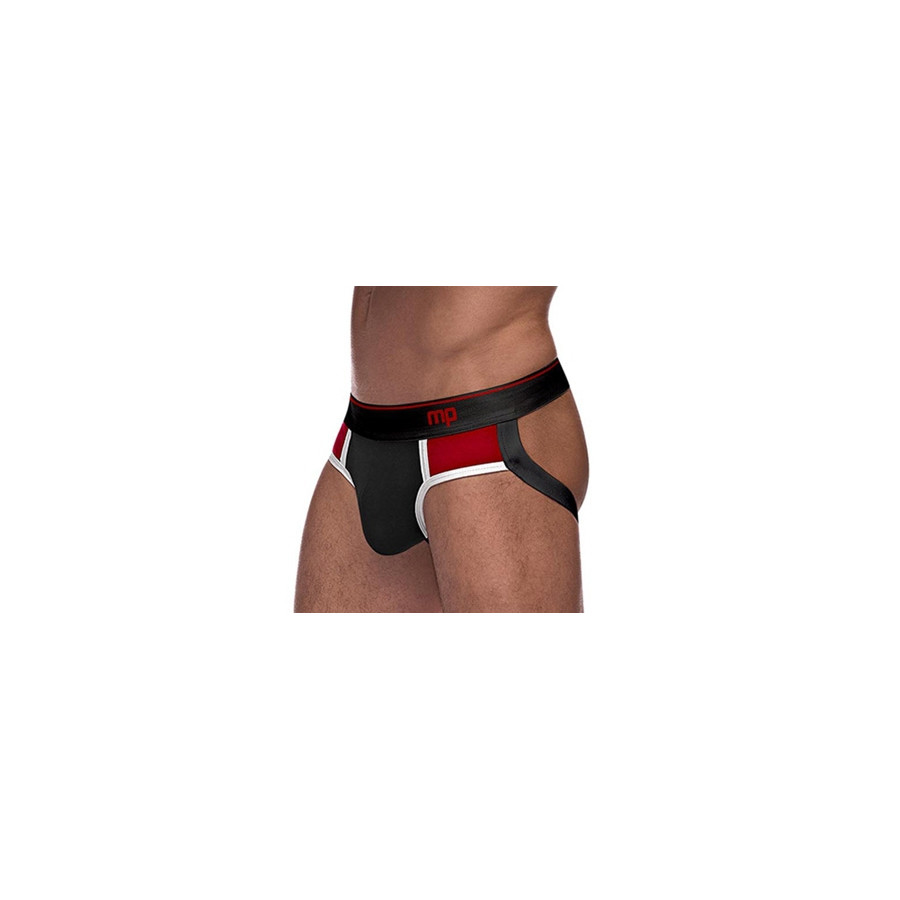 Jockstrap RETRO SPORT Noir-Rouge