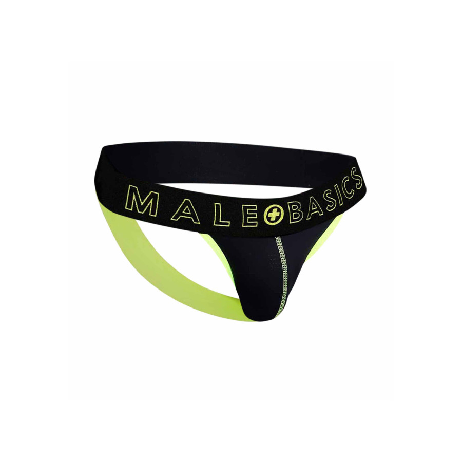 Jockstrap NEON MaleBasics Noir-Jaune