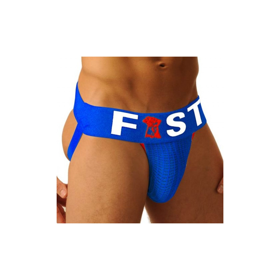 Jockstrap Fist Logo Bleu