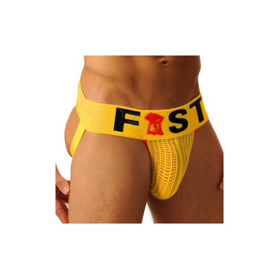 Jockstrap Fist Logo Jaune