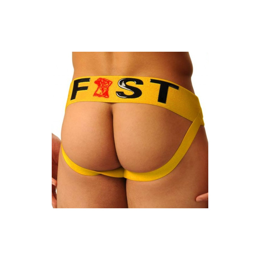 Jockstrap Fist Logo Jaune