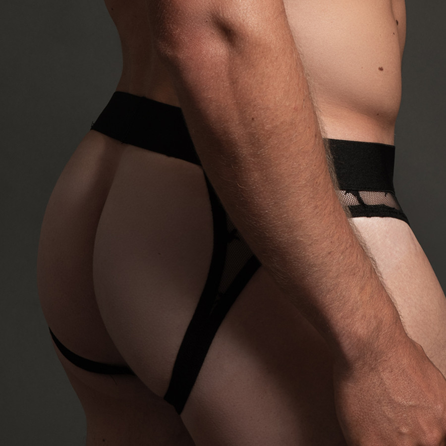 Jockstrap fin Star Noir