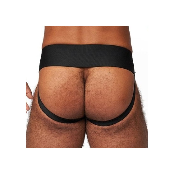 Jockstrap en cuir Mister B Noir-Rouge