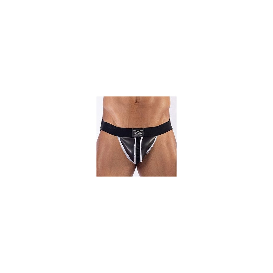 Jockstrap en néoprène Mister B Noir-Blanc