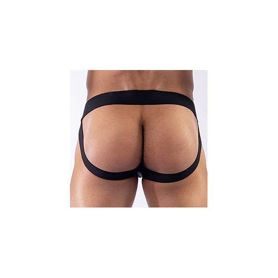 Jockstrap en néoprène Mister B Noir-Blanc