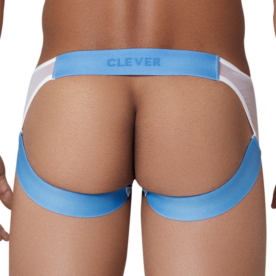 Jockstrap transparent Hunch Blanc-Bleu