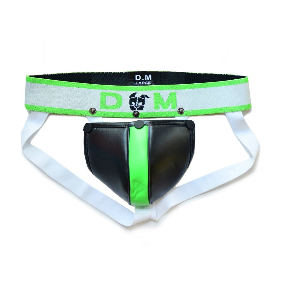 Jockstrap Neo Dungeon Noir-Vert fluo