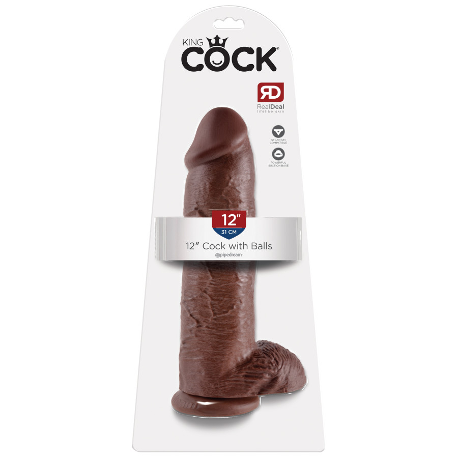 Gros gode King Cock 26 x 7.8 cm Brown