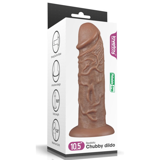 Gode Chubby Dildo 23 x 6.5 cm Marron