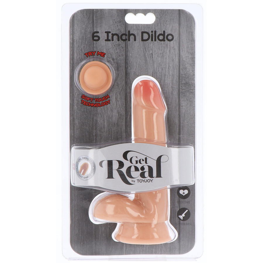 Gode réaliste Get Real Dual Density 13 x 3.3 cm