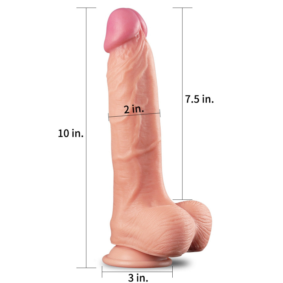 Gode réaliste Uppy King Size Nature Cock 19 x 5cm