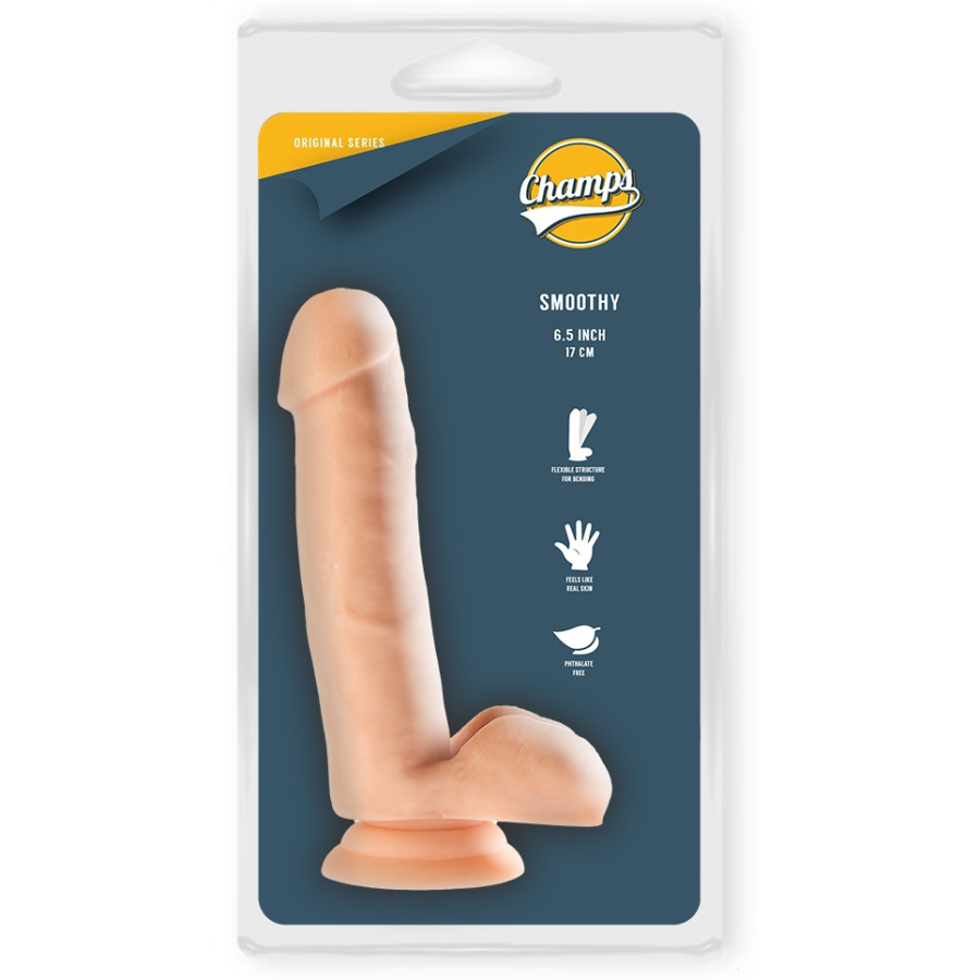 Gode réaliste Smoothy Champs 14 x 3.7cm