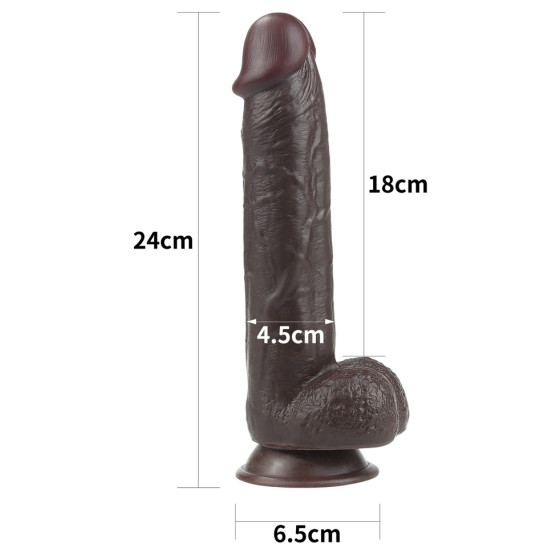 Gode Sliding Skin 18 x 4.5cm Marron