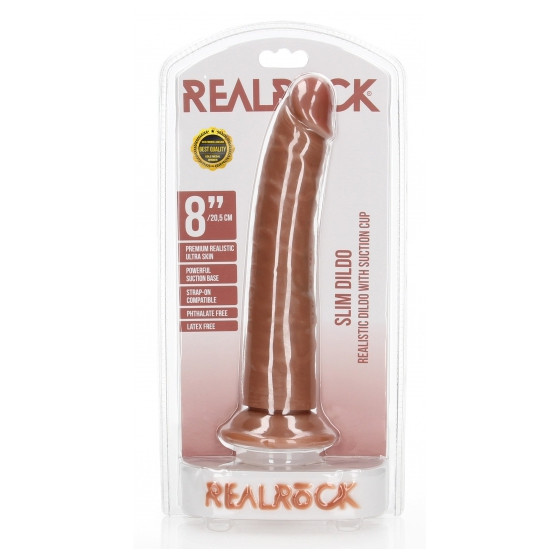 Gode réaliste Slim RealRock 20 x 4.6cm Latino