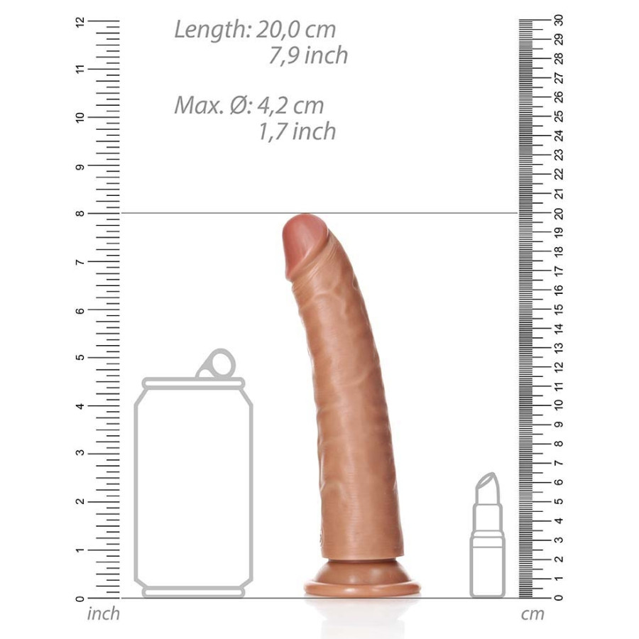 Gode réaliste Slim Dildo RealRock 18 x 4.2cm Latino