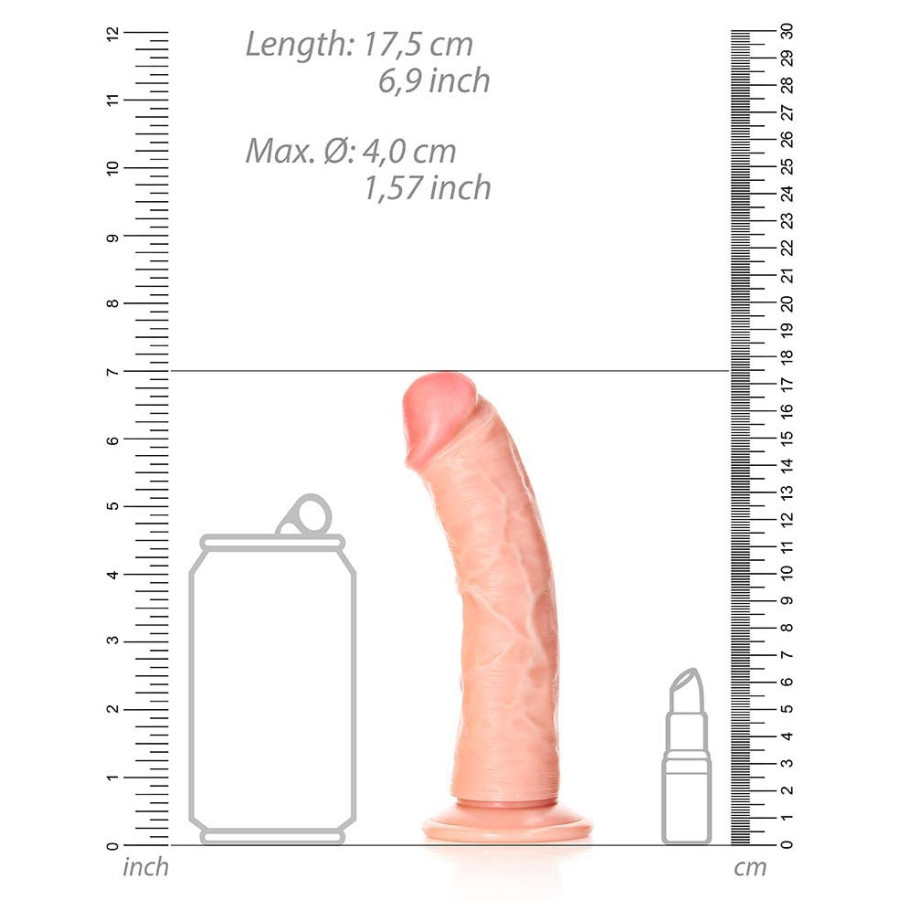 Gode réaliste Little Curved RealRock 15.5 x 4cm