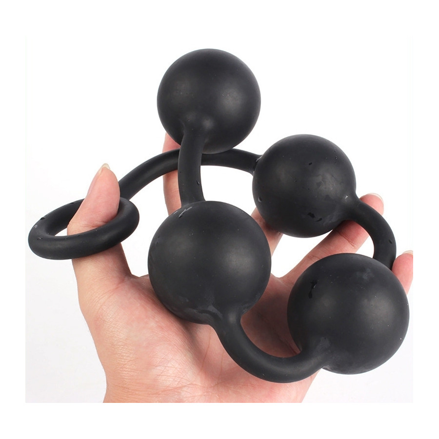 Boules anales en silicone Quarty M 35 x 4cm