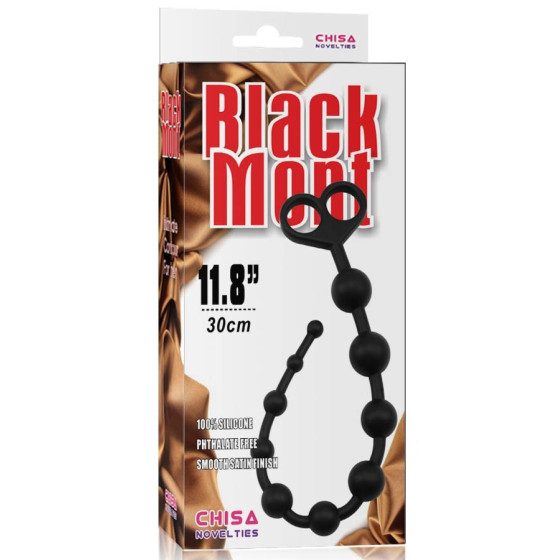 Chapelet anal Black Mont Beads 30 x 2.4 cm