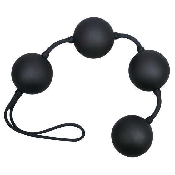 Boules anales Velvet 23 x 3.5cm noires