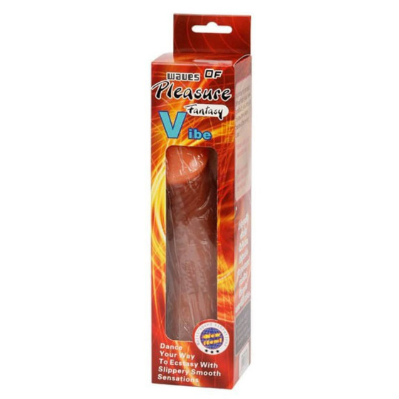 Gode vibrant Pleasure Fantasy16 x 4.5cm Marron