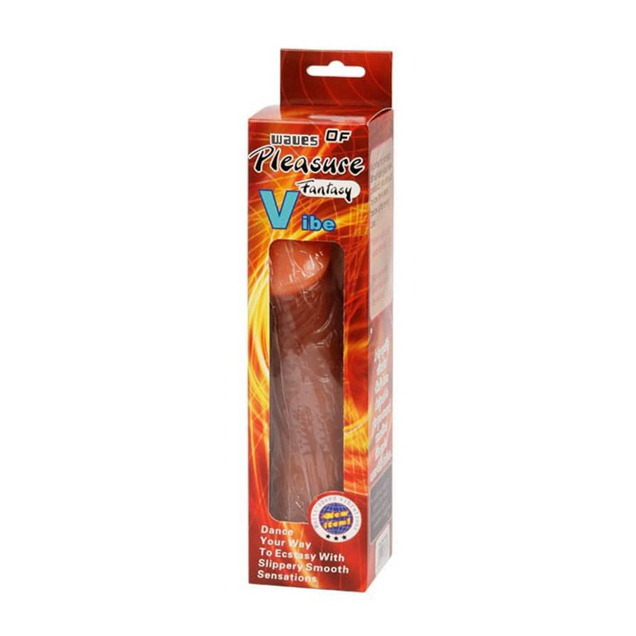 Gode vibrant Pleasure Fantasy16 x 4.5cm Marron