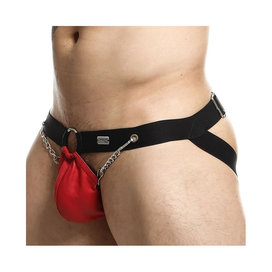 Jockstrap Ring & Chain Dngeon Rouge