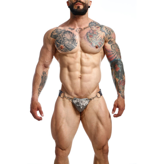 Jockstrap Snap Dngeon Camouflage Argenté