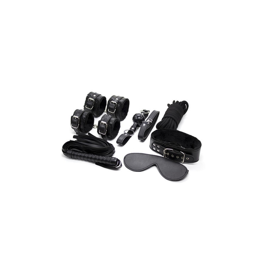 Coffret BDSM 7 Pièces Wicked Noir